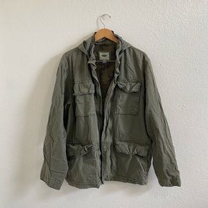 Oversized green jacket